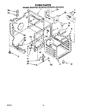 OVEN Diagram and Parts List for RF376PXYN1  Whirlpool Range
