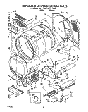 SECTION Diagram and Parts List for CSP2770AN0  Whirlpool Dryer