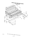 UPPER RACK AND TRACK Diagram and Parts List for 4KUDS220T0  KitchenAid Dishwasher