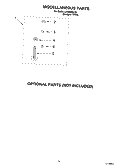 MISCELLANEOUS PARTS - OPTIONAL PARTS (NOT INCLUDED Diagram and Parts List for LSQ8500LQ0  Whirlpool Washer