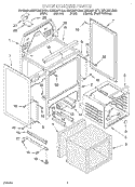 Part Location Diagram of 9753744GM Whirlpool OVEN-MAIN
