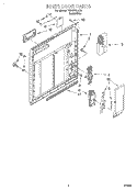 INNER DOOR Diagram and Parts List for TUD5700EQ2  Estate Dishwasher