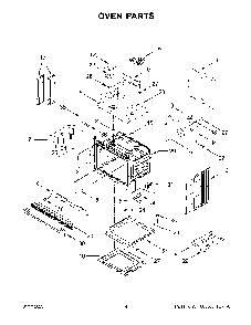 Oven Parts Diagram and Parts List for KOCE507ESS21  KitchenAid Microwave Oven Combo