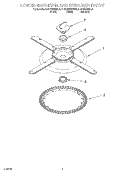 LOWER WASHARM & STRAINER Diagram and Parts List for KUDY24SEWH0  KitchenAid Dishwasher