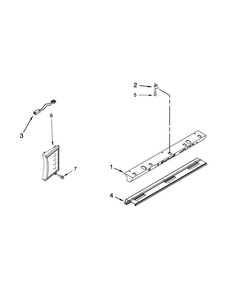 Control Panel Parts Diagram and Parts List for KBSD606ESS00  KitchenAid Refrigerator