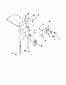 Panel And Control Parts Diagram and Parts List for 66513633101  Kenmore Trash Compactor