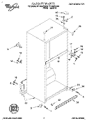 CABINET Diagram and Parts List for ET18NMXDN04  Whirlpool Refrigerator