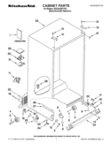 CABINET PARTS Diagram and Parts List for KSC24C8EYY01  KitchenAid Refrigerator