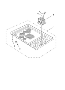 Base Plate Diagram and Parts List for MT4110XKB0  Whirlpool Microwave