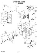 UPPER UNIT PARTS Diagram and Parts List for KSSC42QVS00  KitchenAid Refrigerator