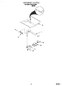 BURNER Diagram and Parts List for SB130PEDB1  Whirlpool Wall Oven