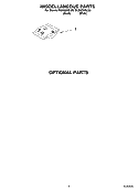 MISCELLANEOUS PARTS OPTIONAL PARTS Diagram and Parts List for DU850SWLQ0  Whirlpool Dishwasher