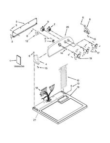 Part Location Diagram of WPW10557237 Whirlpool CONTROL PANEL