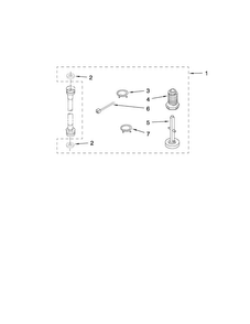Miscellaneous Parts Diagram and Parts List for 11088732799  Kenmore Washer Dryer Combo