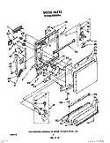 DOOR Diagram and Parts List for WU5650V0  Roper Dishwasher