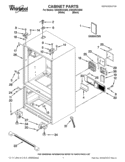 CABINET PARTS Diagram and Parts List for GI6SDRXXB06  Whirlpool Refrigerator