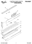CONTROL PANEL Diagram and Parts List for RB160PXBB2  Whirlpool Wall Oven