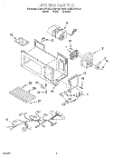 INTERIOR PARTS (1), LITERATURE Diagram and Parts List for KHMC107BAL5  KitchenAid Microwave