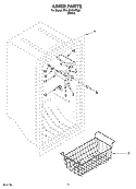 LINER PARTS Diagram and Parts List for EVL181FXRQ00  Whirlpool Freezer