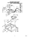 MACHINE BASE Diagram and Parts List for LSN7233BN0  Whirlpool Washer