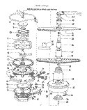 MOTOR, HEATER AND SPRAY ARM Diagram and Parts List for 8597L00  Roper Dishwasher
