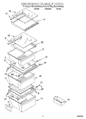 Part Location Diagram of 2179443 Whirlpool Cantilever Shelf Frame