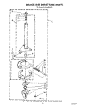 BRAKE AND DRIVE TUBE Diagram and Parts List for GLA5580XSG4  Whirlpool Washer