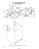 TOP AND CABINET , LITERATURE AND OPTIONAL Diagram and Parts List for LA5600XPW3  Whirlpool Washer
