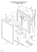 REFRIGERATOR DOOR Diagram and Parts List for KTRS19KFWH00  KitchenAid Refrigerator