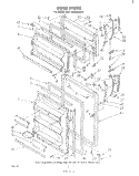 DOOR Diagram and Parts List for EHT182VKWR0  Whirlpool Refrigerator