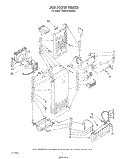 AIR FLOW Diagram and Parts List for ED25PMXRWR3  Whirlpool Refrigerator