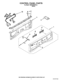 CONTROL PANEL PARTS Diagram and Parts List for 7MWFW95HEYL0  Whirlpool Washer