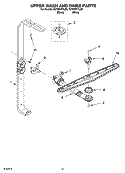 Part Location Diagram of 8193768 Whirlpool 3rd Level Wash Spinner Kit