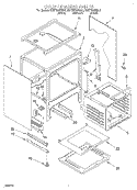 OVEN CHASSIS Diagram and Parts List for KGRT507FBL1  KitchenAid Range