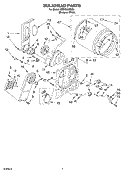 BULKHEAD PARTS Diagram and Parts List for CEDS563MQ0  Crosley Dryer
