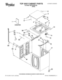 TOP AND CABINET PARTS Diagram and Parts List for 3DWTW4740YQ0  Whirlpool Washer