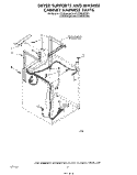 DRYER SUPPORTS AND WASHER CABINET H Diagram and Parts List for LT5000XSW1  Whirlpool Washer Dryer Combo