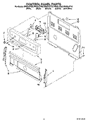 Part Location Diagram of WP9762026 Whirlpool Control Panel