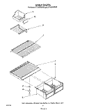 SHELF Diagram and Parts List for ET16JMXSW02  Whirlpool Refrigerator