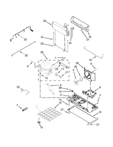 Unit Parts Diagram and Parts List for WRF736SDAW13  Whirlpool Refrigerator