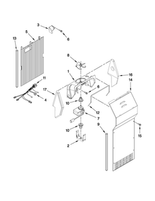 Air Flow Parts Diagram and Parts List for 10641263804  Kenmore Refrigerator