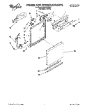 FRAME AND CONSOLE Diagram and Parts List for DU840CWDQ2  Whirlpool Dishwasher