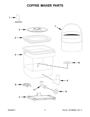 02 - Coffee Maker Parts Diagram and Parts List for KCM4212SX0  KitchenAid Coffee Maker