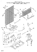 UNIT Diagram and Parts List for RT14DKXFW01  Roper Refrigerator