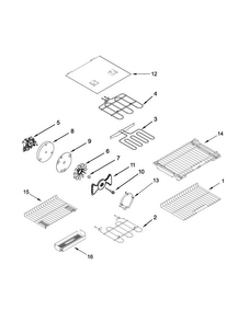 Part Location Diagram of W10685968 Whirlpool RACK-OVEN