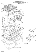 SHELF, LIT/OPTIONAL Diagram and Parts List for ET20PKXDN00  Whirlpool Refrigerator