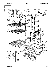 03 - Fresh Food Compartment Diagram and Parts List for NS22H7  Whirlpool Refrigerator