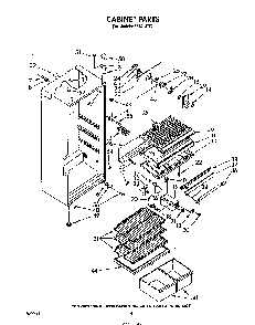 Cabinet Diagram and Parts List for 8614*0C  Roper Refrigerator