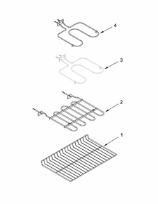 Internal Oven Parts Diagram and Parts List for YIES900DS01  Whirlpool Range