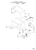 CABINET Diagram and Parts List for MT3090XAQ0  Whirlpool Microwave
